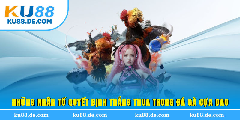 Những nhân tố quyết định thắng thua trong đá gà cựa dao
